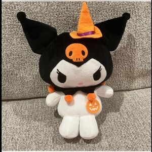 Sanrio Kuromi Halloween Plush with Orange and Black Hat